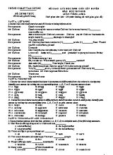 Đề giao lưu học sinh giỏi cấp huyện môn Tiếng Anh Lớp 6 - Năm học 2017-2018 - Phòng giáo dục và đào tạo Tam Dương